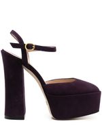 Stuart Weitzman escarpins en daim à plateforme 150 mm - Violet