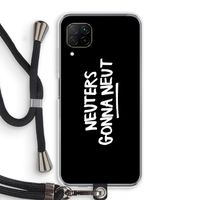 Neuters (zwart): Huawei P40 Lite Transparant Hoesje met koord