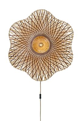 GOOD&MOJO Wandlamp 'Madura' Bamboe, 87cm, kleur Naturel/Bruin