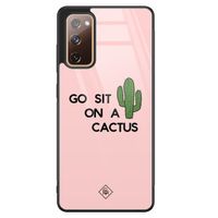 Samsung Galaxy S20 FE glazen hardcase - Go sit on a cactus