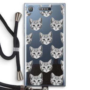 Kitten: Sony Xperia XZ1 Transparant Hoesje met koord