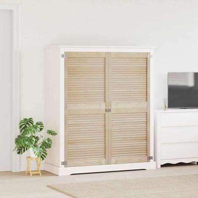 Kastdeuren 2 pcs Bruin 140.5 x 59.5 x 2.1 cm Massief grenenhout