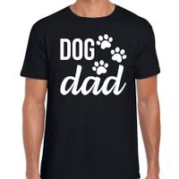 Dog dad honden papa t-shirt zwart voor heren Vaderdagcadeau 2XL  -