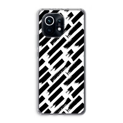 Zwarte vegen: Xiaomi Mi 11 Transparant Hoesje