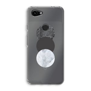 Marmeren cirkels: Google Pixel 3a Transparant Hoesje