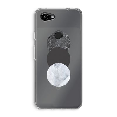 Marmeren cirkels: Google Pixel 3a Transparant Hoesje