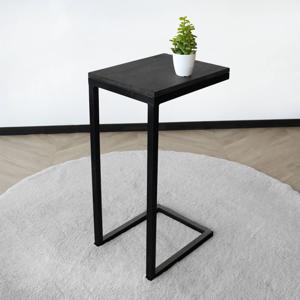 Bijzettafel industrieel Jerry 68cm hoogte zwart mangohout duurzaam mango side table