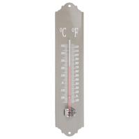 Esschert design thermometer - voor binnen en buiten - beton grijs - 30 x 7 cm - Celsius/fahrenheit - thumbnail