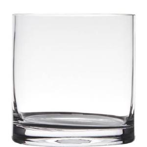 Hakbijl Glass Vaas - transparant - H15 x D15 cm - glas