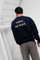 Enfance Pour Toujours Oversized Sweater Heren Donkerblauw - Maat L - Kleur: Donkerblauw | Soccerfanshop