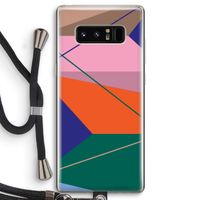 Gestalte 1: Samsung Galaxy Note 8 Transparant Hoesje met koord