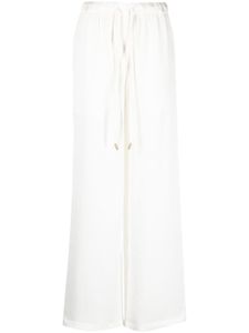 Cult Gaia pantalon droit à lien de resserrage - Blanc