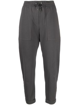 Brunello Cucinelli pantalon de jogging court - Gris