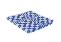 Keukendoek handdoek blok 50x50cm blauw 3 stuks