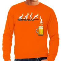 Koningsdag verkleed sweater heren - aftellen naar Koningsdag - oranje