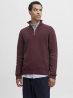 Jack & Jones Jprblamilano Stitch Knit Half Zip Sn Trui Winetasting Jack & Jones Jprblamilano Stitch Knit Half Zip Sn Trui Winetasting