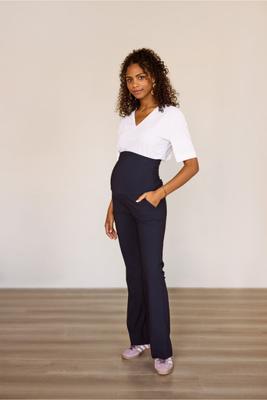 Maternity flair trousers - dark blue - 05453