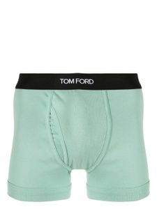 TOM FORD boxers en coton à bande logo - Vert