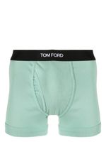 TOM FORD boxers en coton à bande logo - Vert - thumbnail