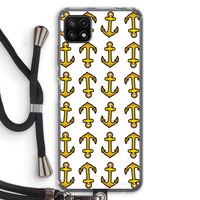 Musketon Anchor: Samsung Galaxy A22 5G Transparant Hoesje met koord