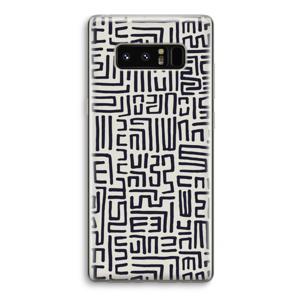 Moroccan Print: Samsung Galaxy Note 8 Transparant Hoesje