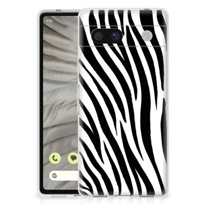 Google Pixel 7A | TPU Hoesje | Zebra
