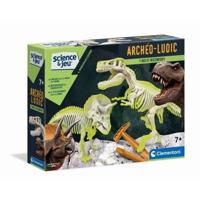 CLEMENTONI Archéo Ludic - T-Rex & Triceratops Phosphorescent - Wetenschap & spel