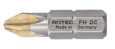 Rotec Schroefbit PH 3 | L=25 | C6.3 | DIAMONDgrip | 2 stuks - 800.30032 Rotec Schroefbit PH 3 | L=25 | C6.3 | DIAMONDgrip | 2 stuks - 800.30032