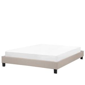 Beliani - ROANNE - Tweepersoonsbed - Beige - 160 x 200 cm - Polyester