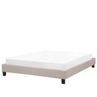 Beliani - ROANNE - Tweepersoonsbed - Beige - 160 x 200 cm - Polyester