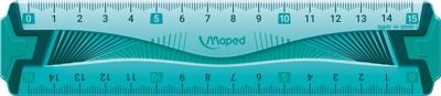 Maped lat Flex onbreekbaar 15 cm, met dubbele graduatie
