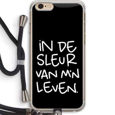 De Sleur: iPhone 6 PLUS / 6S PLUS Transparant Hoesje met koord