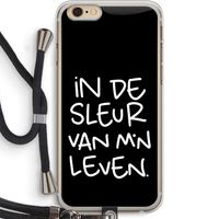 De Sleur: iPhone 6 PLUS / 6S PLUS Transparant Hoesje met koord