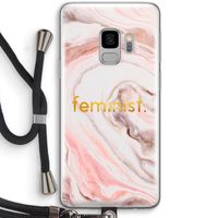 Feminist: Samsung Galaxy S9 Transparant Hoesje met koord