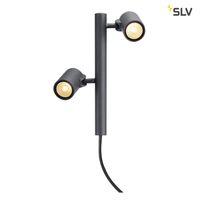 Buitenlamp staand HELIA Double Antraciet 16W 3000K verlengbaar