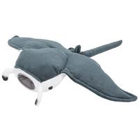 Nature planet mantarog knuffel - grijs - stof/pluche - 43 cm - roggen Nature planet mantarog knuffel - grijs - stof/pluche - 43 cm - roggen