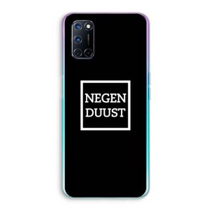 Negenduust black: Oppo A92 Transparant Hoesje