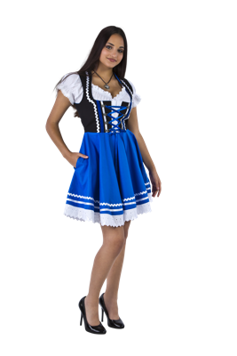 Mini dirndl zwart blauw