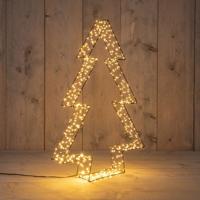 Metal 56 cmx7 cm 3D Tree Black With 540Led Classic Warm - Annas collection