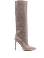 Paris Texas bottes Holly 105 mm à ornements en cristal - Tons neutres