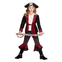 Piraat Outfit Meisje Burgundy Premium