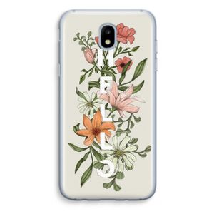 Hello bloemen: Samsung Galaxy J5 (2017) Transparant Hoesje