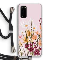 Painted wildflowers: Samsung Galaxy S20 Transparant Hoesje met koord
