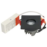 BM100-11 Vierkant vast IP44 Zwart