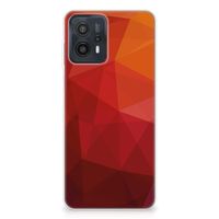 TPU Hoesje voor Motorola Moto G23 | G13 Polygon Red - thumbnail