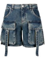 Blumarine bermuda en jean à poches cargo - Bleu
