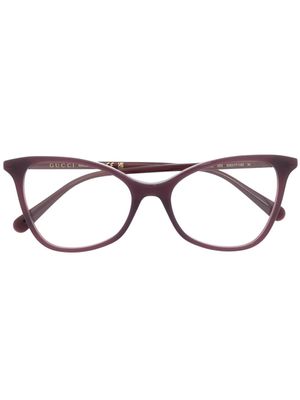 Gucci Eyewear lunettes de vue à monture papillon - Violet