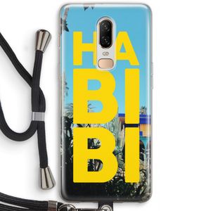 Habibi Majorelle : OnePlus 6 Transparant Hoesje met koord