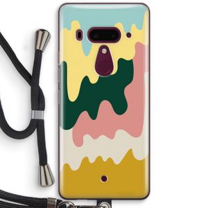 Baar B: HTC U12+ Transparant Hoesje met koord