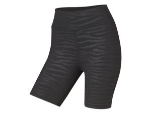 CRIVIT Dames fietsshort (S (36/38), Zwart met print)